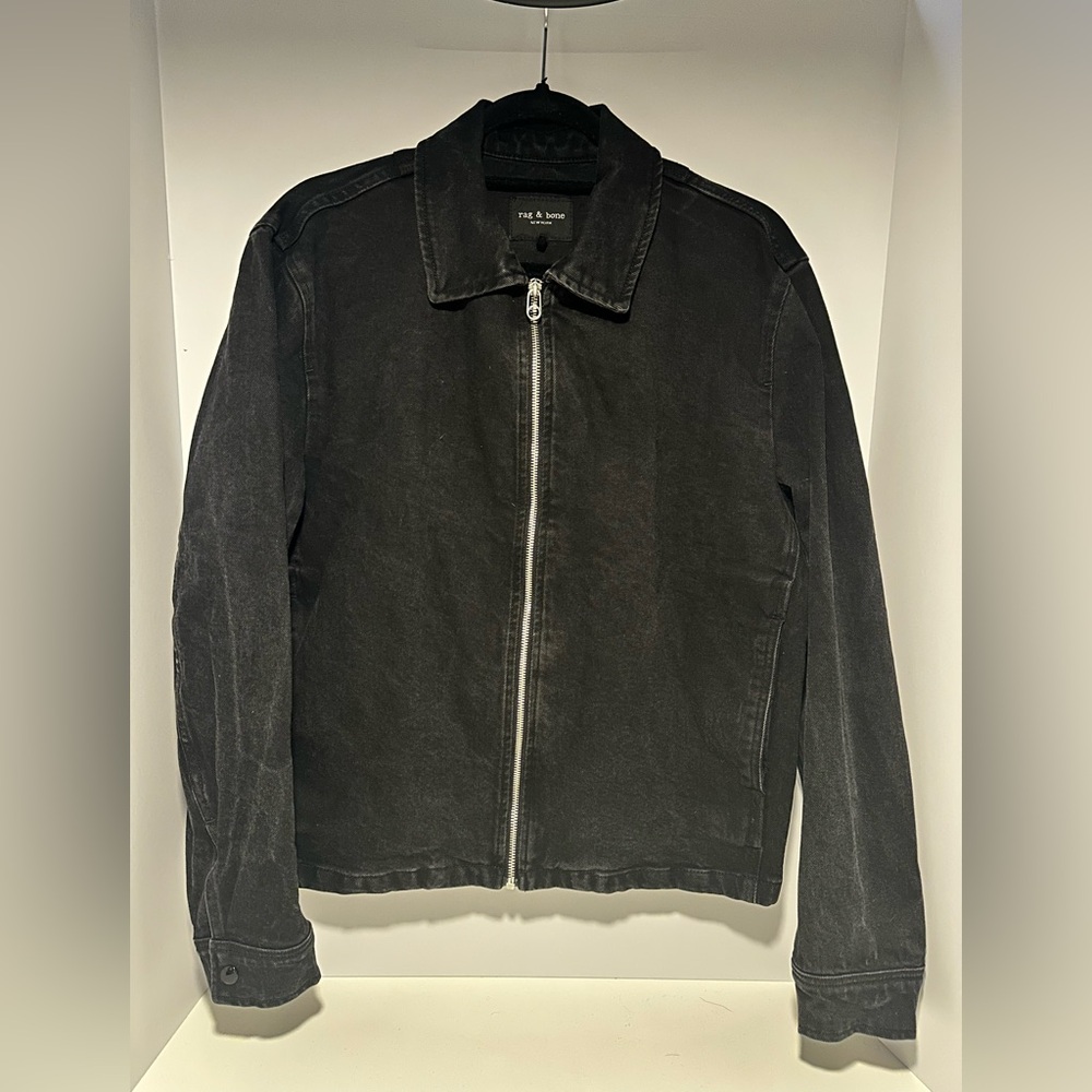 Rag & Bone Charcoal Denim Zip-Up Jacket Men’s Medium